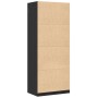 Armario Negro Roble 80x50x200 cm Madera Elaborada de , Armarios roperos - Ref: Foro24-3345119, Precio: 165,17 €, Descuento: %