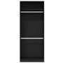 Armario Negro Roble 80x50x200 cm Madera Elaborada de , Armarios roperos - Ref: Foro24-3345119, Precio: 165,17 €, Descuento: %