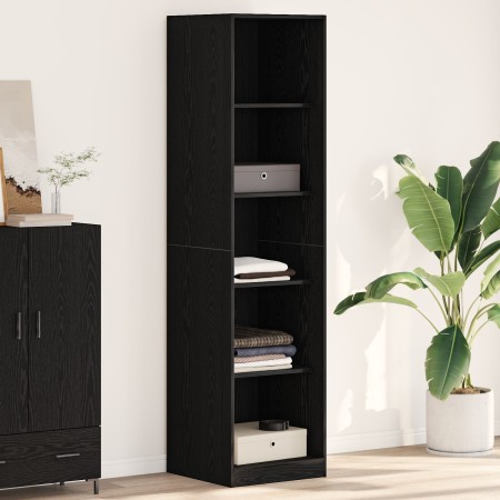Armario Negro Roble 50x50x200 cm Madera Elaborada de , Librerías y estanterías - Ref: Foro24-3345123, Precio: 156,01 €, Descu...