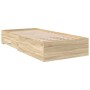 Estructura de Cama Sonoma Roble 90x190 cm Madera Elaborada de , Camas y somieres - Ref: Foro24-3345122, Precio: 135,77 €, Des...