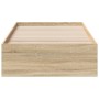 Estructura de Cama Sonoma Roble 90x190 cm Madera Elaborada de , Camas y somieres - Ref: Foro24-3345122, Precio: 135,77 €, Des...