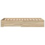 Estructura de Cama Sonoma Roble 90x190 cm Madera Elaborada de , Camas y somieres - Ref: Foro24-3345122, Precio: 135,77 €, Des...