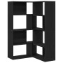 Armario Esquinero Negro Roble 140x30x140 cm Madera Elaborada de , Librerías y estanterías - Ref: Foro24-3345124, Precio: 197,...