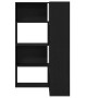 Armario Esquinero Negro Roble 140x30x140 cm Madera Elaborada de , Librerías y estanterías - Ref: Foro24-3345124, Precio: 197,...