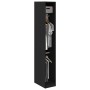Armario Negro Roble 30x50x200 cm Madera elaborada de , Armarios roperos - Ref: Foro24-3345126, Precio: 135,42 €, Descuento: %