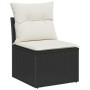Conjunto de sofá de jardín de 7 piezas con cojines Negro Poliratán de , Sofás de exterior - Ref: Foro24-3345247, Precio: 476,...