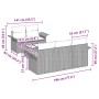 Conjunto de Sofás de Jardín Set de 6 Gris Rattan, Poliéster de , Sofás de exterior - Ref: Foro24-3345239, Precio: 443,21 €, D...