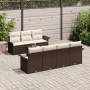 Juego de Sofás de Jardín de 8 Piezas con Cojines Marrón Rattan Sintético de , Sofás de exterior - Ref: Foro24-3345268, Precio...