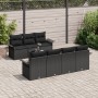 Conjunto de Sofás de Jardín de 8 Piezas con Cojines Negro Poliratán de , Sofás de exterior - Ref: Foro24-3345273, Precio: 533...