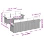 Conjunto de Sofás de Jardín de 8 Piezas con Cojines Gris Claro Poliratán de , Sofás de exterior - Ref: Foro24-3345272, Precio...