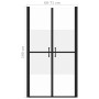 Puerta de ducha ESG medio esmerilado (68-71)x190 cm de vidaXL, Puertas de ducha - Ref: Foro24-150831, Precio: 172,80 €, Descu...