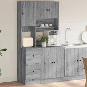 Mueble de cocina madera de ingeniería gris Sonoma 95x50x180 cm en Armarios de cocina | Comprar online en Foru.es