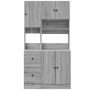 Mueble de cocina madera de ingeniería gris Sonoma 95x50x180 cm en Armarios de cocina | Comprar online en Foru.es