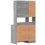 Mueble de cocina madera de ingeniería gris Sonoma 95x50x180 cm en Armarios de cocina | Comprar online en Foru.es