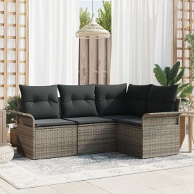 Juego de Sofá de Jardín Set de 4 Gris de , Sofás de exterior - Ref: Foro24-3345339, Precio: 296,39 €, Descuento: %