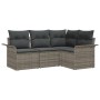 Juego de Sofá de Jardín Set de 4 Gris de , Sofás de exterior - Ref: Foro24-3345339, Precio: 296,39 €, Descuento: %