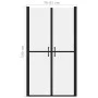 ESG mattierte Duschtür (78-81)x190 cm von vidaXL, Duschtüren - Ref: Foro24-150840, Preis: 184,97 €, Rabatt: %