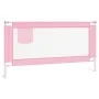 Barandilla de seguridad cama de niño rosa tela 160x25 cm de vidaXL, Barandillas de seguridad - Ref: Foro24-10203, Precio: 36,...