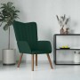 Silla de relajación de terciopelo verde oscuro en Sillones | Comprar online en Foru.es