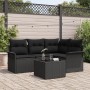 Conjunto de Sofá de Jardín de 5 Piezas con Cojines Beige Poliratán de , Sofás de exterior - Ref: Foro24-3345353, Precio: 352,...