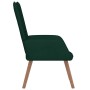 Silla de relajación de terciopelo verde oscuro en Sillones | Comprar online en Foru.es