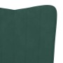 Silla de relajación de terciopelo verde oscuro en Sillones | Comprar online en Foru.es
