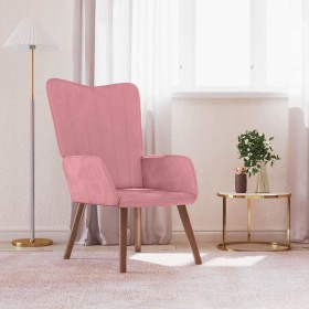 Sillón de relax de terciopelo rosa en Sillones | Comprar online en Foru.es