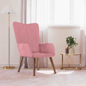 Sillón de relax de terciopelo rosa en Sillones | Comprar online en Foru.es
