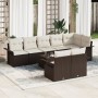 Conjunto de Sofás de Jardín de 8 Piezas con Cojines Ratán Polipropileno Gris de , Sofás de exterior - Ref: Foro24-3345418, Pr...