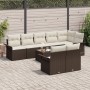 Conjunto de Sofás de Jardín de 8 Piezas con Cojines Ratán Polipropileno Gris de , Sofás de exterior - Ref: Foro24-3345418, Pr...