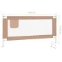 Barandilla de seguridad cama de niño taupe tela 180x25 cm de vidaXL, Barandillas de seguridad - Ref: Foro24-10222, Precio: 38...