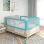 Barandilla de seguridad cama de niño azul tela 200x25 cm de vidaXL, Barandillas de seguridad - Ref: Foro24-10215, Precio: 36,...
