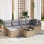 Conjunto de Sofás de Jardín de 7 Piezas con Cojines Ratán Sintético Negro de , Sofás de exterior - Ref: Foro24-3345440, Preci...