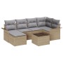 Conjunto de Sofás de Jardín de 7 Piezas con Cojines Ratán Sintético Negro de , Sofás de exterior - Ref: Foro24-3345440, Preci...