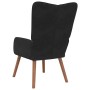 Sillón de relax de terciopelo negro en Sillones | Comprar online en Foru.es