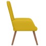 Sillón de relax de terciopelo amarillo mostaza en Sillones | Comprar online en Foru.es