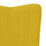 Sillón de relax de terciopelo amarillo mostaza en Sillones | Comprar online en Foru.es