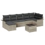 Conjunto de Sofás de Jardín de 8 Piezas con Cojines Gris Poliratán de , Sofás de exterior - Ref: Foro24-3345462, Precio: 535,...