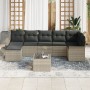 Conjunto de Sofás de Jardín de 8 Piezas con Cojines Gris Poliratán de , Sofás de exterior - Ref: Foro24-3345462, Precio: 535,...