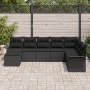 Conjunto de sofá de jardín de 8 piezas con cojines ratán negro de de , Sofás de exterior - Ref: Foro24-3345483, Precio: 514,7...