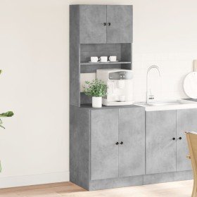 Mueble de cocina madera ingeniería gris hormigón 60x50x180 cm en Armarios de cocina | Comprar online en Foru.es
