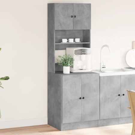Mueble de cocina madera ingeniería gris hormigón 60x50x180 cm en Armarios de cocina | Comprar online en Foru.es