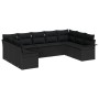 Conjunto de Sofás de Jardín de 9 Piezas con Cojines Negro de Poliratán de , Sofás de exterior - Ref: Foro24-3345523, Precio: ...