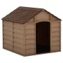 Caseta para perros marrón PP 71x71,5x68 cm de vidaXL, Casetas para perros - Ref: Foro24-316180, Precio: 87,27 €, Descuento: %