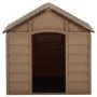 Caseta para perros marrón PP 71x71,5x68 cm de vidaXL, Casetas para perros - Ref: Foro24-316180, Precio: 87,27 €, Descuento: %
