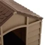 Caseta para perros marrón PP 71x71,5x68 cm de vidaXL, Casetas para perros - Ref: Foro24-316180, Precio: 87,27 €, Descuento: %