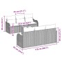 Conjunto de Sofá de Jardín de 7 Piezas con Cojines Negro Poliratán de , Sofás de exterior - Ref: Foro24-3345587, Precio: 475,...