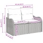 Conjunto de Sofá de Jardín de 7 Piezas con Cojines Negro Poliratán de , Sofás de exterior - Ref: Foro24-3345587, Precio: 475,...
