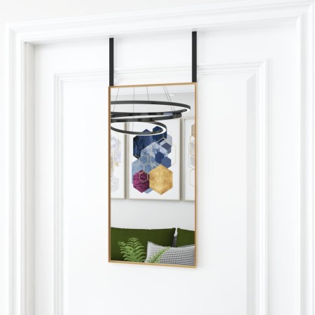 Espejo de puerta cristal y aluminio negro 30x60 cm de vidaXL, Espejos - Ref: Foro24-327412, Precio: 31,11 €, Descuento: %
