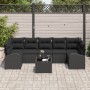 Juego de Sofás de Jardín de 8 Piezas con Cojines Ratán Sintético Negro de , Sofás de exterior - Ref: Foro24-3345963, Precio: ...